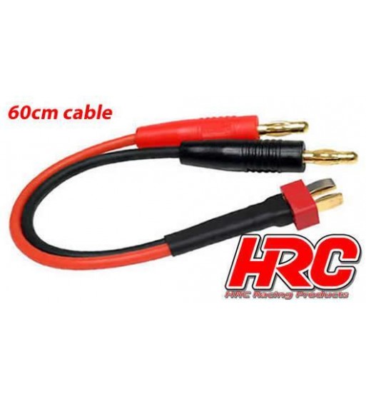 "Charger Lead - Gold - Banana Plug to Ultra T Battery Plug (compatible with Dean's)"