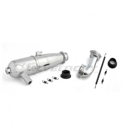 2007004-Combo Nova Engine Exhaust Pipe Efra 2181 and Manifold 34mm 90°/90°