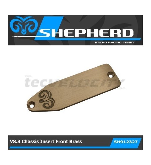 Velox V8.3 Front Chassis insert Brass